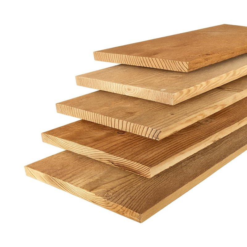 Square-Edge Larch Boards, 6 x 1 in., 59 in. Long, 5-Pack