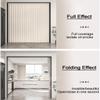 No-Drill Blackout Door Curtain with Glide Rails, Magnetic Blue, 80 x 220 cm view 3
