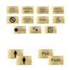 High-Quality Engraved Brass Sign – Various Sizes | “Do Not Disturb” Motif, No Screw Holes, 100 x 60 mm view 1
