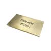 High-Quality Engraved Brass Sign – Various Sizes | “Do Not Disturb” Motif, No Screw Holes, 100 x 60 mm view 3