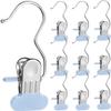 2025 New Rust-Resistant Space-Saving Clothes Clips, Blue, 10-Piece view 1
