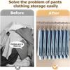 2025 New Rust-Resistant Space-Saving Clothes Clips, Blue, 10-Piece view 3