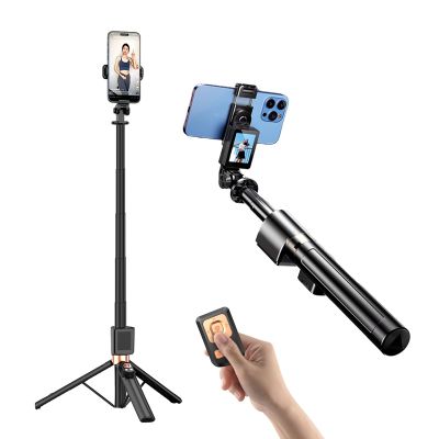 Andoer Extendable Selfie Stick Tripod for Phones with Projection Screen, Remote Shutter, 170 cm Max. Height