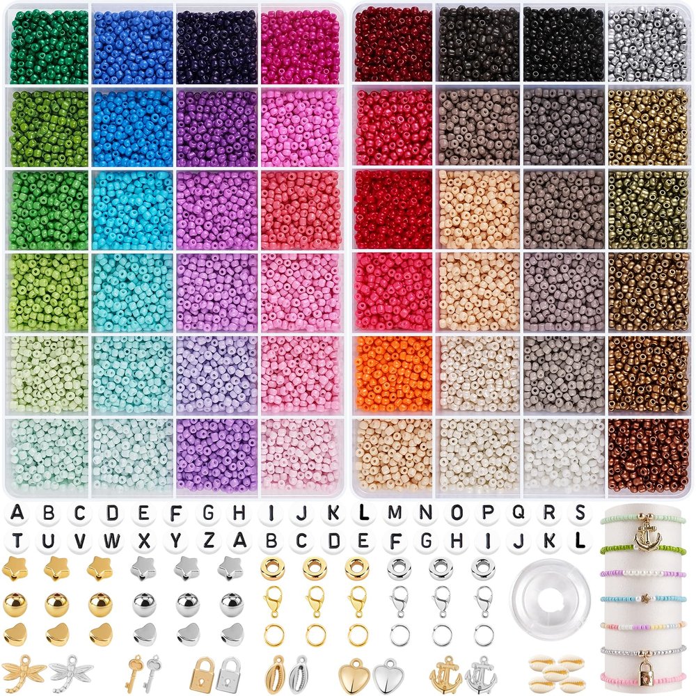 RUBY 3mm Bead Jewelry-Making Set, 48 Colors