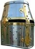 Nautical Replica Hub Templar Cross Medieval Helmet / Knight Armor LARP Warrior Helmet view 1