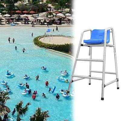 Generic Lifeguard Chair for Indoor and Outdoor Pools, 4–6 ft Heights