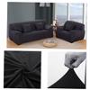 Cabilock Stretch Sofa Slipcover 195 x 230 cm Polyester Black view 1