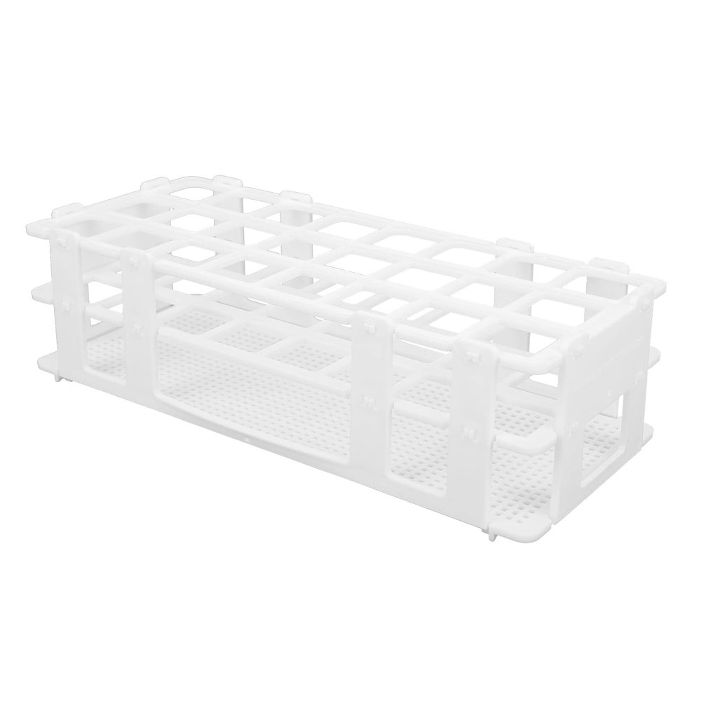 Plastic Test Tube Rack, 24-Hole Removable Tube Holder for Laboratory