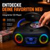 Denver DAB+ Boombox with DAB+/FM Radio TDB-212, Blue view 3
