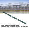 EMUKOEP Manual Greenhouse Window Opener, Aluminum, Green view 2