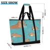 JUMBEAR Capybara Large Cooler Bag, Insulated Food Delivery Bag, Foldable Lunch Bag, Leakproof Cooler Tote for Beach, Camping, Picnics and Travel view 2