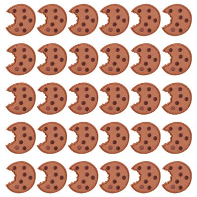 30-Piece Cookie Fabric Patches