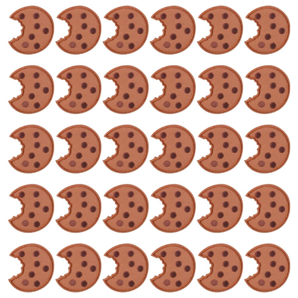 30-Piece Cookie Fabric Patches