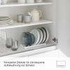 Yamazaki Tower Bowl Storage L, White view 2