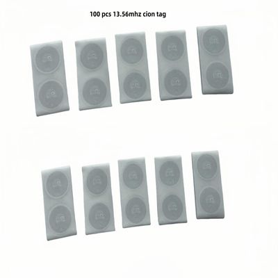100 13.56 MHz RFID Tags, MF Classic 1K M1, NFC ISO14443A, 25 mm