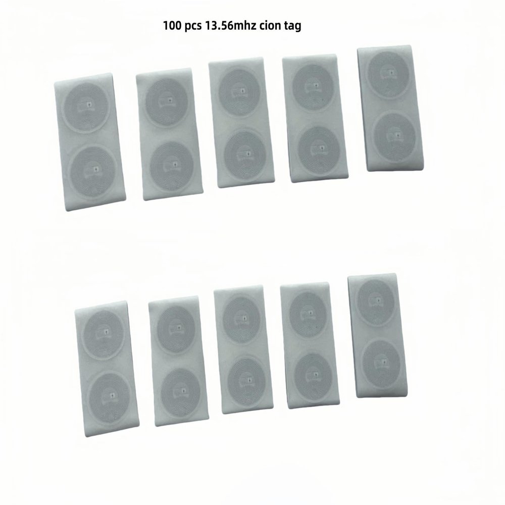 100 13.56 MHz RFID Tags, MF Classic 1K M1, NFC ISO14443A, 25 mm