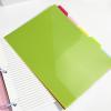kokdid 5-Pack 3-Hole Index Divider Folders, Document Organizers view 3