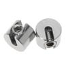 DECOMELODY 4-Piece Stainless Steel Wire Rope Clamps with Slot view 1