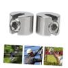 DECOMELODY 4-Piece Stainless Steel Wire Rope Clamps with Slot view 2