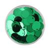 10 g Craft Sequins, 10–30 mm Flat Round Loose PVC Sequins, Green, 10 mm view 1