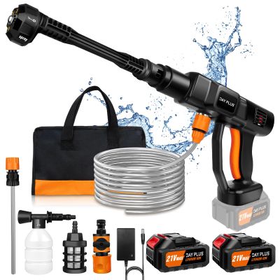 Cordless Pressure Washer Set, 45 Bar, 6-in-1, with 2 Batteries