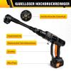 Cordless Pressure Washer Set, 45 Bar, 6-in-1, with 2 Batteries view 3