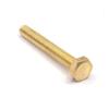 Hex Bolts DIN 933, Natural Brass, External Hex (M4 x 16, 1 pc.) view 4