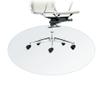 Round Office Chair Floor Protection Mat, Transparent, 1.0 mm, 100 cm view 1