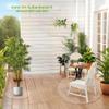 Round Office Chair Floor Protection Mat, Transparent, 1.0 mm, 100 cm view 4