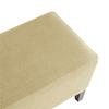 RTSFKFS S-XXXL Stretch Ottoman Cover, Rectangular Footstool Cover with Elastic Bottom (Yellow, 65 x 125 cm) view 1