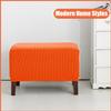 RTSFKFS S-XXXL Stretch Ottoman Cover, Rectangular Footstool Cover with Elastic Bottom (Yellow, 65 x 125 cm) view 2