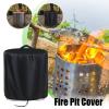 Round Outdoor Fire Pit Cover, Rain Cover view 3