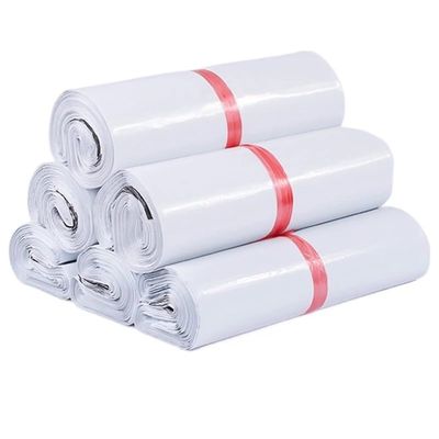WENYOG Opaque PE Shipping Mailers, Self-Sealing Courier Bags, White, 25 x 35 cm, 50-Pack