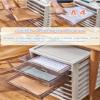 15-Drawer Plastic Rolling Storage Cart for Scrapbook Paper, Office Supplies, and Small Tools, White Craft Organizer with Wheels for Classroom and School Art Supplies view 4