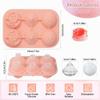 Luxoraiova Silicone Ice Cube Mold, 5 cm Sphere Mold with Lid and Funnel, Pink view 2