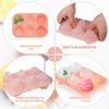 Luxoraiova Silicone Ice Cube Mold, 5 cm Sphere Mold with Lid and Funnel, Pink view 3