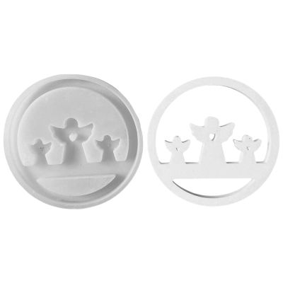 Angel Pendant Silicone Casting Mold with Round Ring