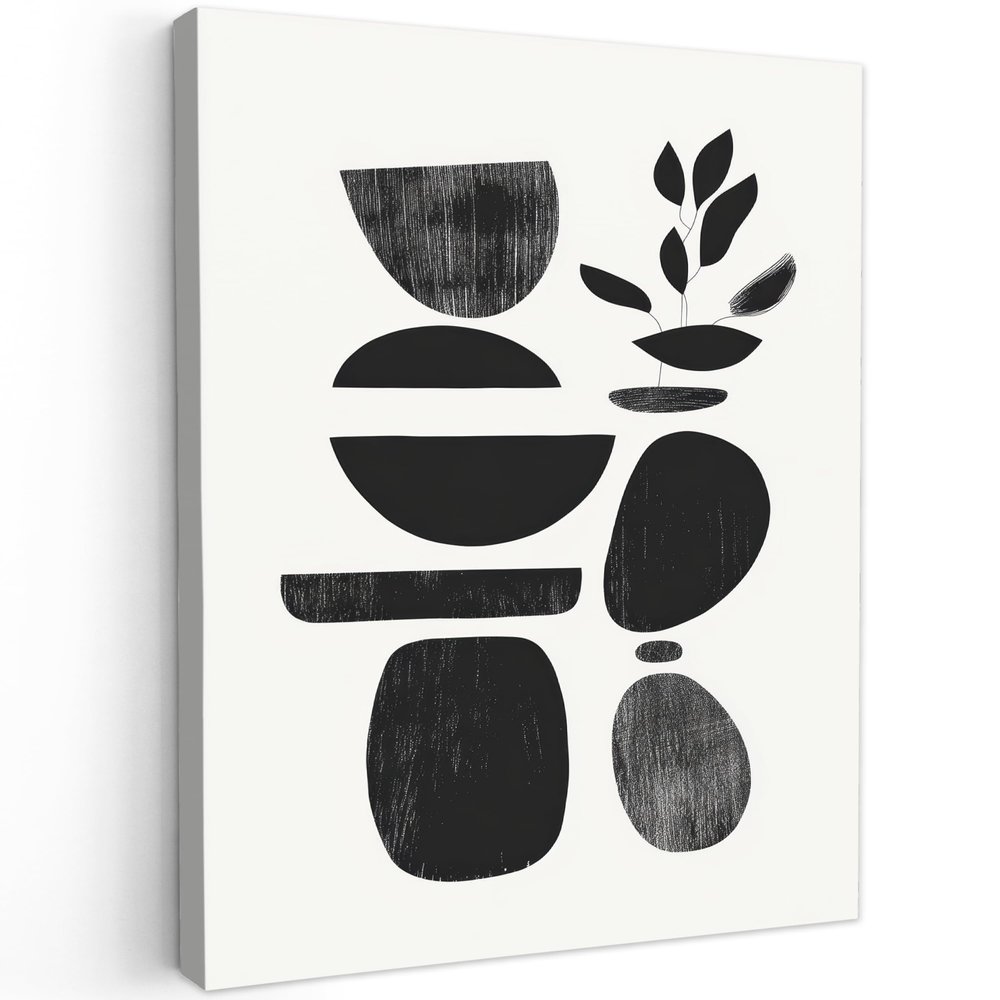 MuchoWow Small Mini Canvas Wall Art for Bedroom or Bathroom