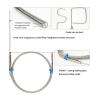 AIRUIXI Type K Armored Thermocouple Temperature Sensor, Flexible Wire, 0–1100°C, WRNK-191 (Probe Diameter 1.5 × 200 mm) view 2