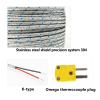 AIRUIXI Type K Armored Thermocouple Temperature Sensor, Flexible Wire, 0–1100°C, WRNK-191 (Probe Diameter 1.5 × 200 mm) view 3