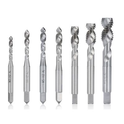 HSS Machine Tap with Two Cutting Edges and Spiral Flutes, M3–M12, M10 × 1.5