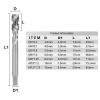HSS Machine Tap with Two Cutting Edges and Spiral Flutes, M3–M12, M10 × 1.5 view 2