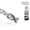 HSS Machine Tap with Two Cutting Edges and Spiral Flutes, M3–M12, M10 × 1.5 view 4