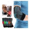 HYFEUOKF Elbow Pads, 2-Pack, Adjustable Sports Elbow Support for Tennis Elbow, Orange, Size M view 2