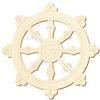 Wooden Dharma Wheel V2, 5–50 cm, Single or Sets of 10, 25, 50, or 100 view 1