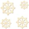 Wooden Dharma Wheel V2, 5–50 cm, Single or Sets of 10, 25, 50, or 100 view 2