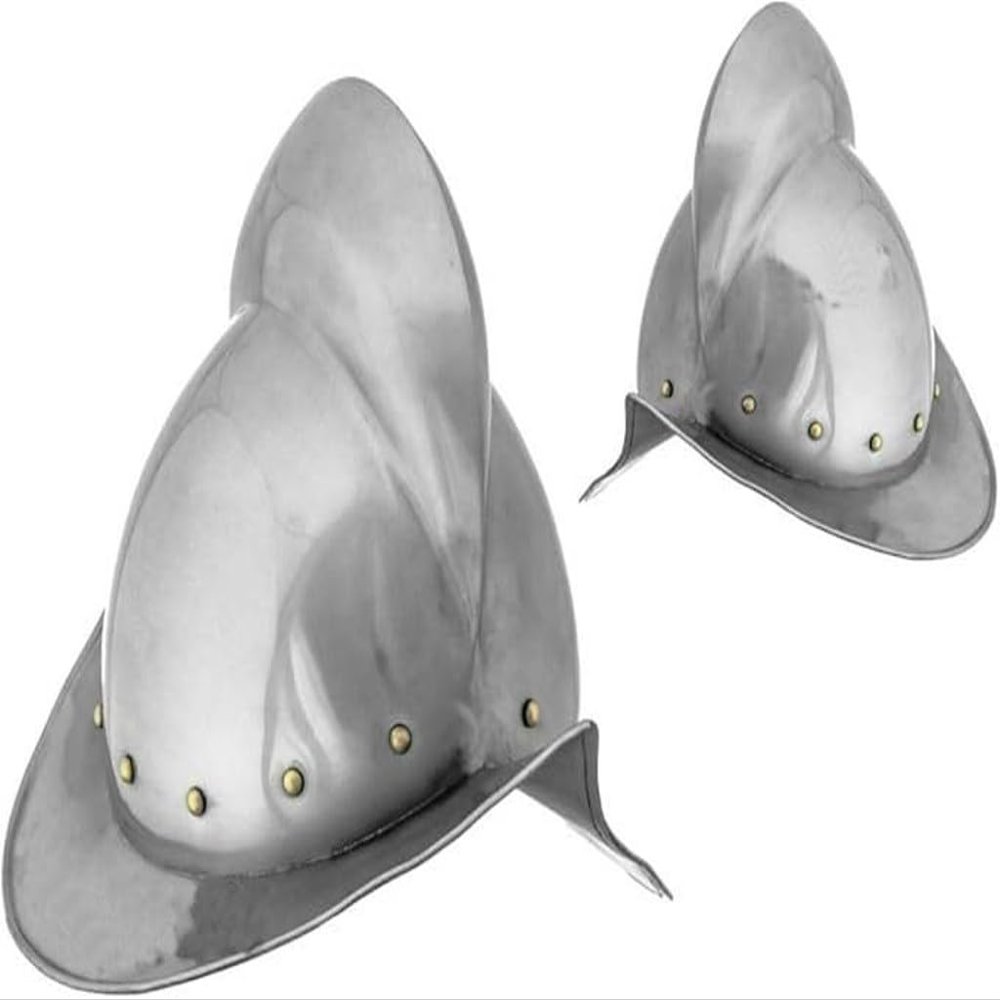 Medieval Spanish Comb Morion Steel Helmet for SCA, LARP, and Renaissance Costumes