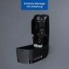 HyPaFol 500 ml Soap Dispenser, Refillable, Matte Black, Wall-Mounted view 3