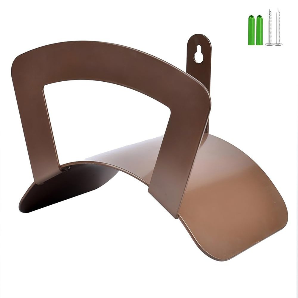 MNSSRN Metal Garden Hose Holder, Wall-Mounted Storage Rack