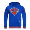 Pro Standard Men's NBA New York Knicks Retro Classics Pullover Hoodie, Royal Blue/Orange, L view 1